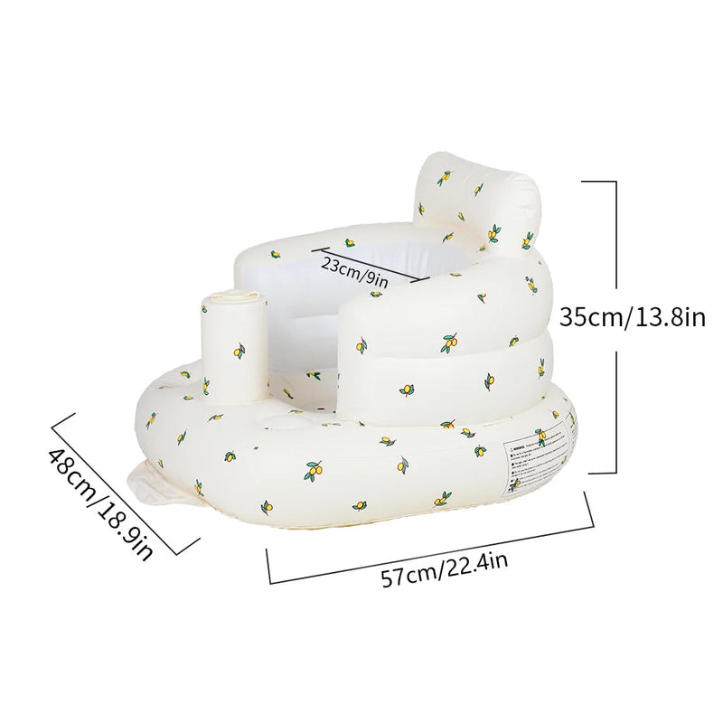 Baby sit up chair size guide – inflatable floor seat measurements