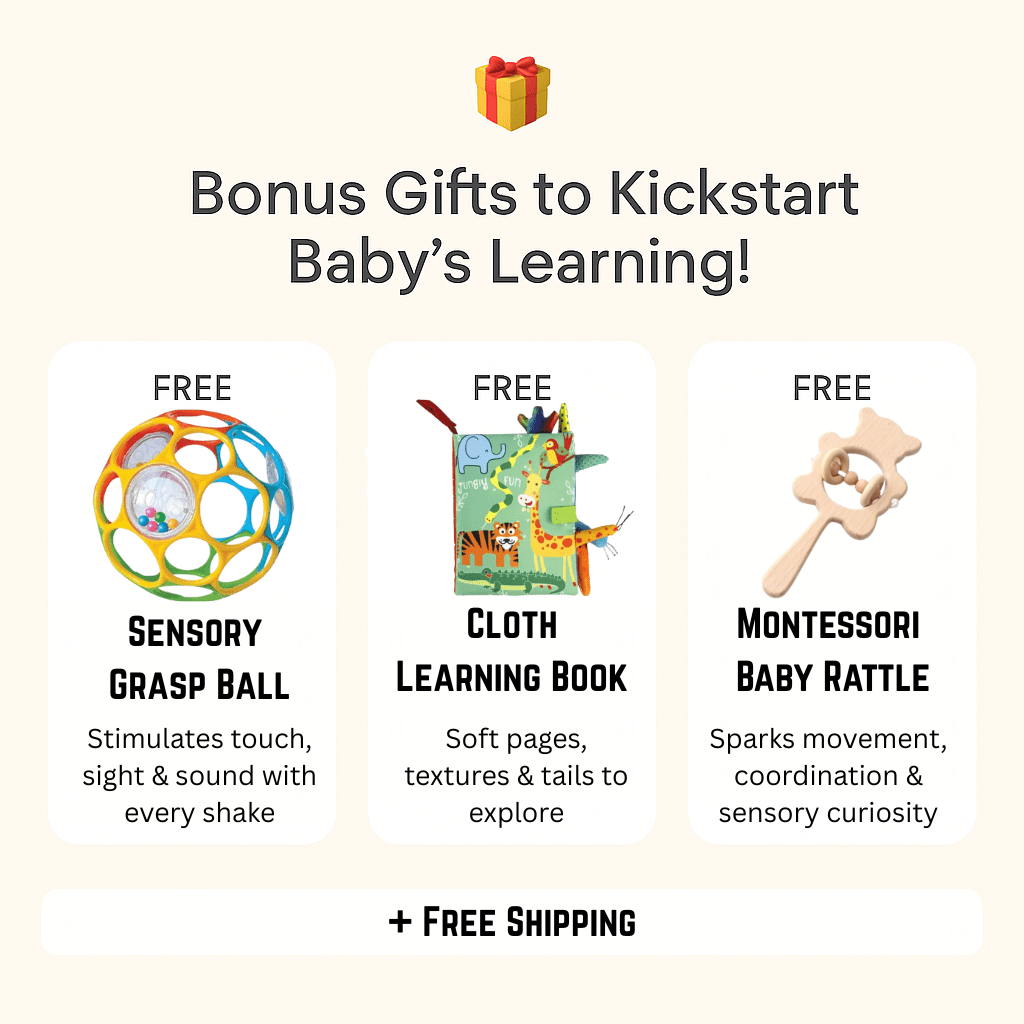 Inflatable Baby Chair + FREE Brain Boosting Bundle & FREE Priority Shipping