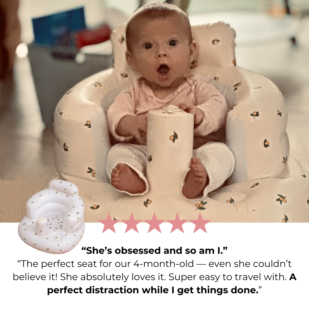 Inflatable Baby Chair + FREE Brain Boosting Bundle & FREE Priority Shipping